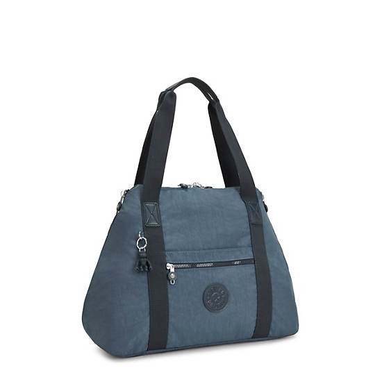 Bolso Tote Kipling Art Medium Azul Marino Grises | MX 1457VR